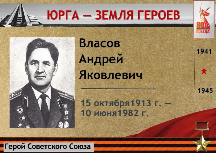 «Юрга – земля Героев»: Власов Андрей Яковлевич