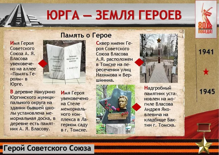 «Юрга – земля Героев»: Власов Андрей Яковлевич